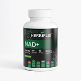 Herbiflix NAD+ 500mg Complex - With Quercetin & Resveratrol - Cellular Energy & Metabolic Support - 60 Capsules