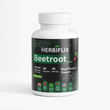 Herbiflix Organic Beetroot Root - Nitric Oxide Support - Circulation & Athletic Endurance - 60 Capsules