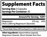 Herbiflix Magnesium Glycinate - High Absorption Chelated Formula - Relaxation, Sleep & Muscle Support - 90 Capsules