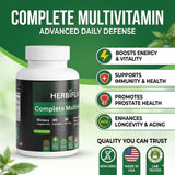 Herbiflix Complete Multivitamin Complex - 28 Essential Vitamins, Minerals & Antioxidant Blends - 60 Capsules